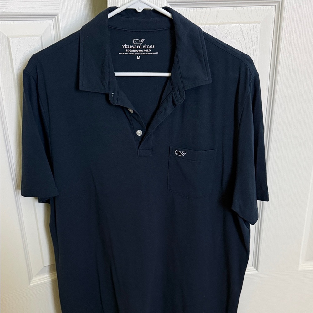 Vineyard Vines Men's Navy Edgartown Polo